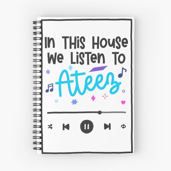 Item preview, In this house we listen to… Ateez designed and sold by natashacole.