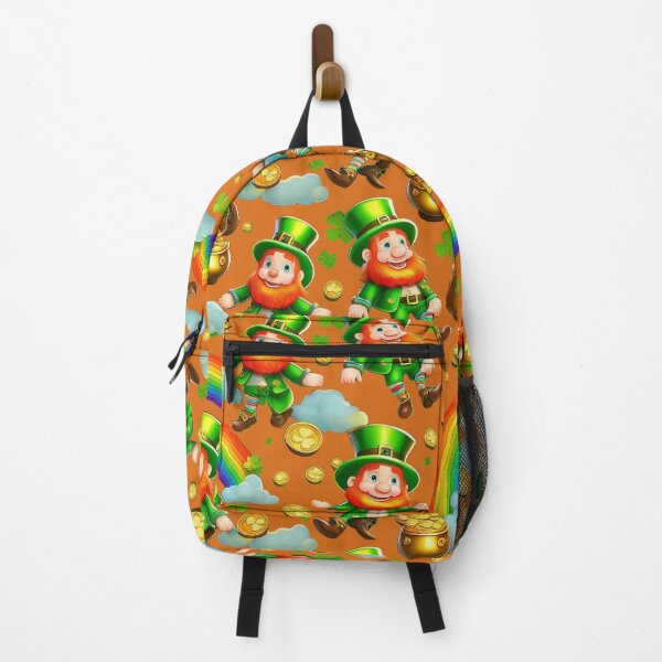 Item preview, Lucky Charms: A whimsical pattern featuring Jolly Leprechauns, pots of gold, four-leaf clovers, shamrocks, and rainbows, symbolising luck and prosperity. designed and sold by Grang Art Artistic Designs.