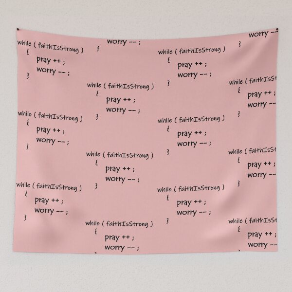 Item preview, Pray More, Worry Less - Inspirational computer Programming language Design - black designed and sold by ZechJohnRB.