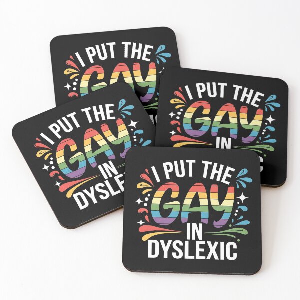 Item preview,  I Put The Gay In Dyslexic - A funny gift for those proud to be themselves and love mixing humor with LGBTQ+ pride. designed and sold by ZyziowskyArt.