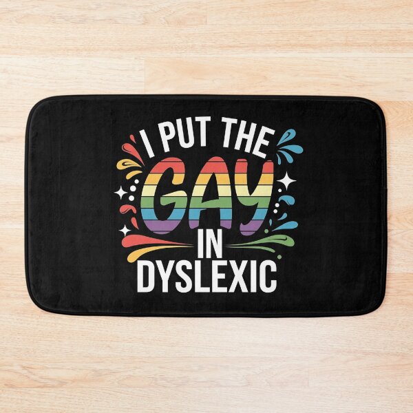 Item preview,  I Put The Gay In Dyslexic - A funny gift for those proud to be themselves and love mixing humor with LGBTQ+ pride. designed and sold by ZyziowskyArt.