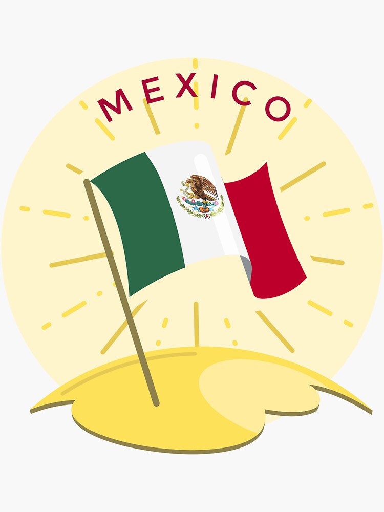"Mexico Flag" Sticker by praaf Redbubble
