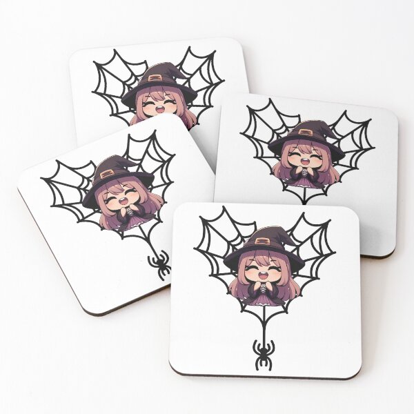 Item preview, Little kawaii witch with spider's web designed and sold by LWOI.