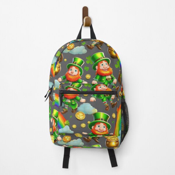 Item preview, Pot of Gold Party: A whimsical pattern featuring Jolly Leprechauns, pots of gold, four-leaf clovers, shamrocks, and rainbows, symbolising luck and prosperity. designed and sold by Grang Art Artistic Designs.