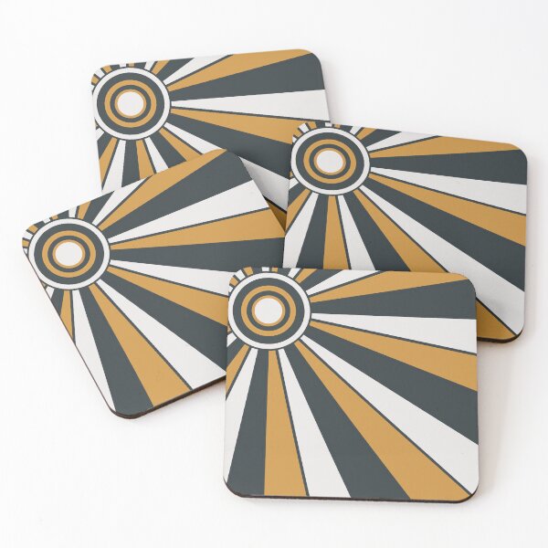 Item preview, Retro Sun blast - India yellow designed and sold by Fuzzdandy Designs.