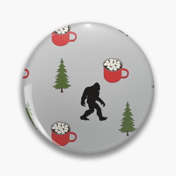 Item preview, Bigfoot, Hot Cocoa, Pine Tree, Outdoors Pattern designed and sold by Skull Fern.