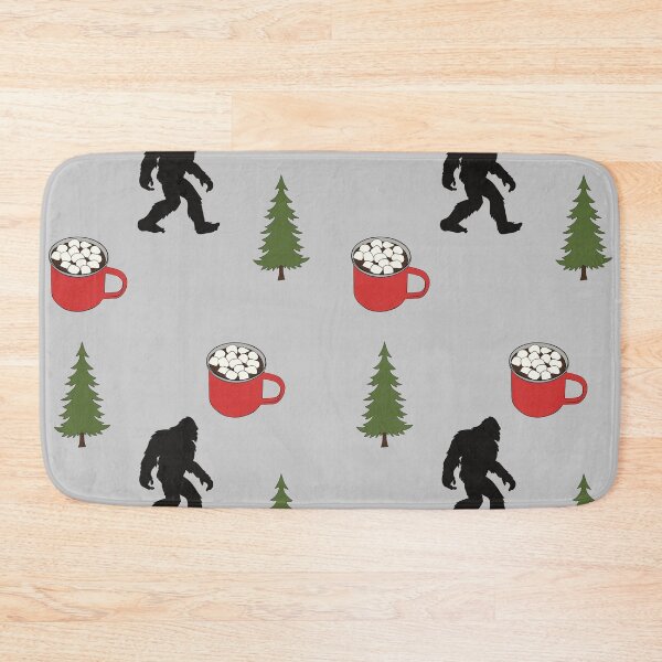 Item preview, Bigfoot, Hot Cocoa, Pine Tree, Outdoors Pattern designed and sold by Skull Fern.