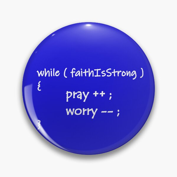 Item preview, Pray More, Worry Less - Inspirational computer Programming language Design - white designed and sold by ZechJohnRB.