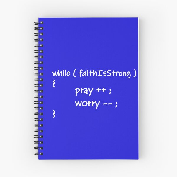 Item preview, Pray More, Worry Less - Inspirational computer Programming language Design - white designed and sold by ZechJohnRB.