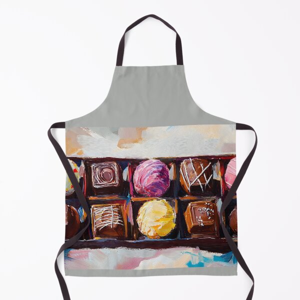 Item preview, Colorful Chocolate Truffles - Unique Toppings and Elegant Arrangement AI Generated Abstract Art designed and sold by OlfactoART Studio.