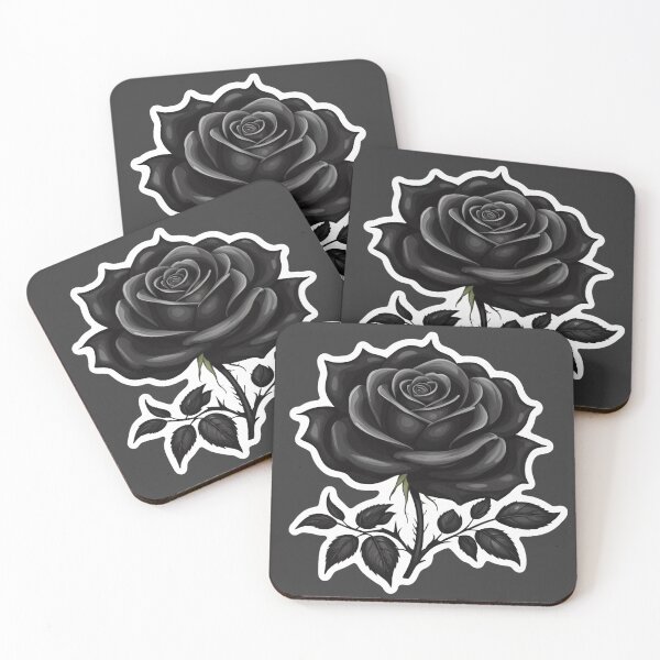 Item preview, Black Rose Dark Goth Aesthetic Flower designed and sold by MadnessEnvelope.