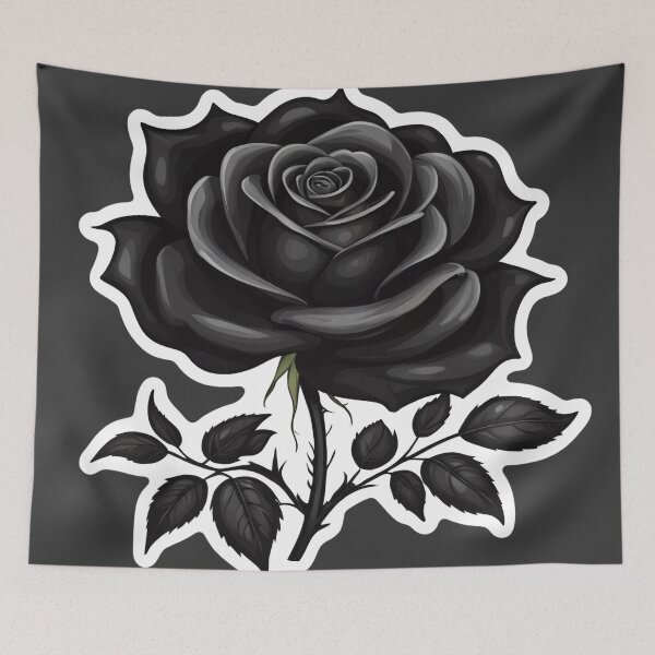 Item preview, Black Rose Dark Goth Aesthetic Flower designed and sold by MadnessEnvelope.