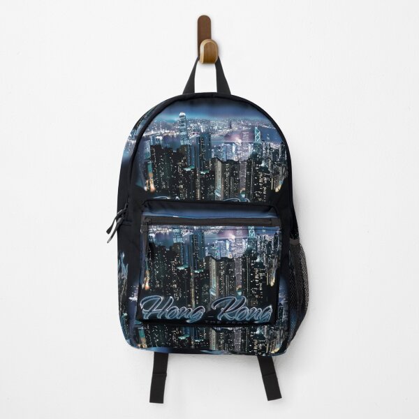 Item preview, Hong-Kong building lit up at night designed and sold by asamijess.