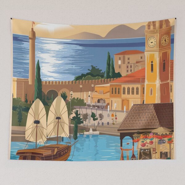 Aperçu de l'œuvre Affiche de voyage vintage d'Izmir créée et vendue par TravelerRat.