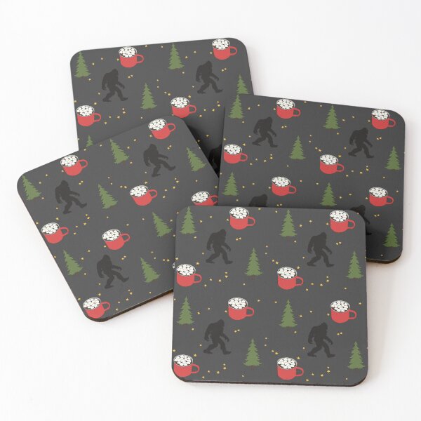Item preview, Stars, Bigfoot, Hot Cocoa, Pine Tree, Outdoors Pattern designed and sold by Skull Fern.