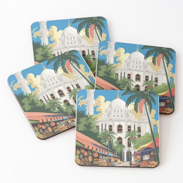 Item preview, Malaysia Vintage Travel Poster designed and sold by TravelerRat.