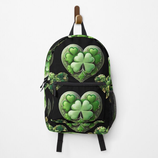 Item preview, Shamrock Symphony: A harmonious pattern featuring shamrocks of various sizes and shades of green, arranged in hearts to give a pleasing and balanced design. designed and sold by Grang Art Artistic Designs.