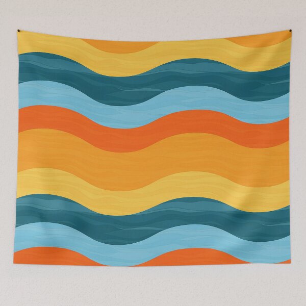 Item preview, Rainbow Wave Patterns designed and sold by Haji  Kamora.