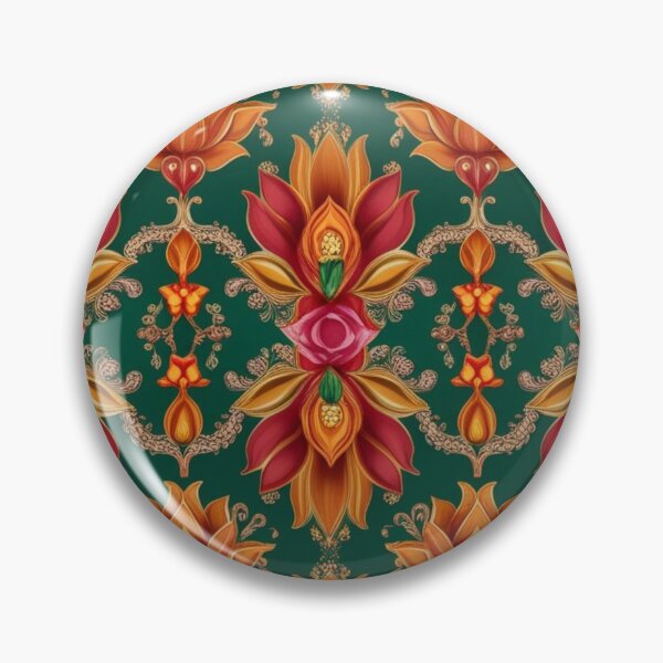 Item preview, Saffron and Rose Petal Elegance: Floral Pattern designed and sold by MyriadVoices.
