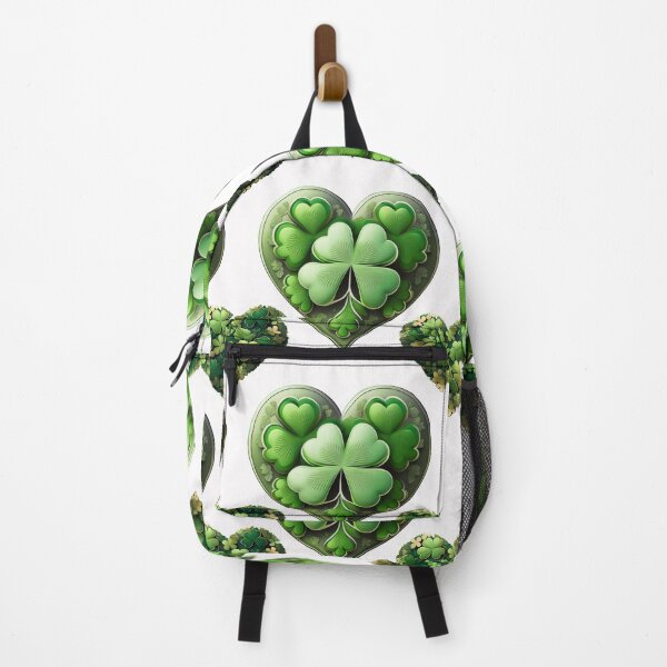 Item preview, Lucky Leaf: A harmonious pattern featuring shamrocks of various sizes and shades of green, arranged in hearts to give a pleasing and balanced design. designed and sold by Grang Art Artistic Designs.