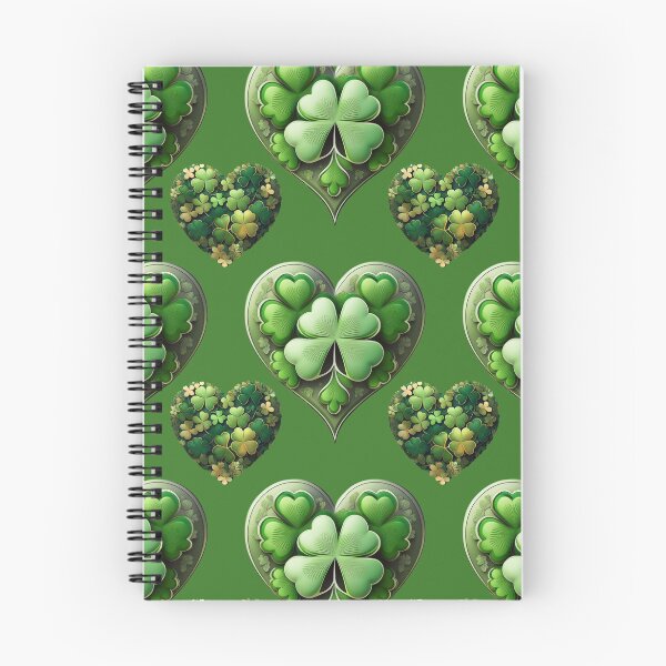 Item preview, Emerald Elegance:  A harmonious pattern featuring shamrocks of various sizes and shades of green, arranged in hearts to give a pleasing and balanced design. designed and sold by Grang Art Artistic Designs.