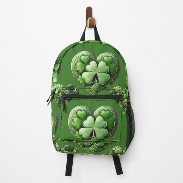 Item preview, Emerald Elegance:  A harmonious pattern featuring shamrocks of various sizes and shades of green, arranged in hearts to give a pleasing and balanced design. designed and sold by Grang Art Artistic Designs.