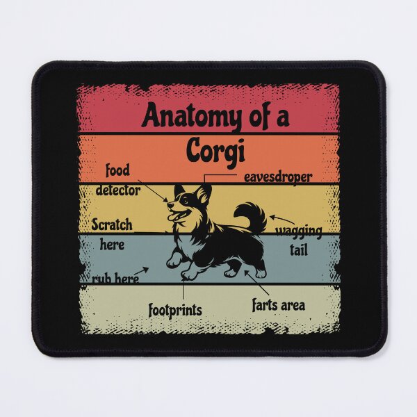 Item preview, Korgi Dog Anatomy of a Corgi designed and sold by Digitayaa.