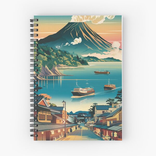 Item preview, Kagoshima Vintage Travel Poster designed and sold by TravelerRat.