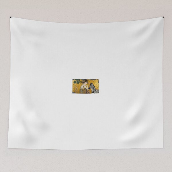 Item preview, Girl and Zebra on Golden Background designed and sold by Algieba1.
