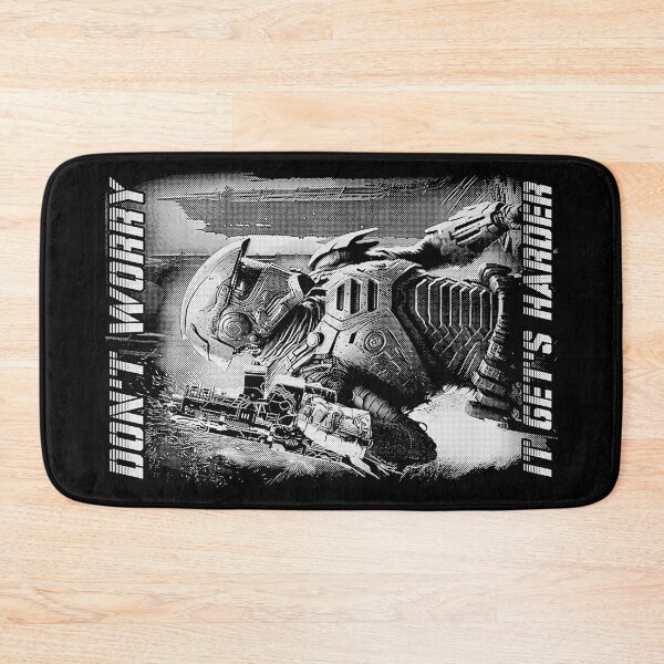 Item preview, Cyberpunk Gamer Warrior Futuristic Soldier It Get's Harder designed and sold by GrandeDuc.