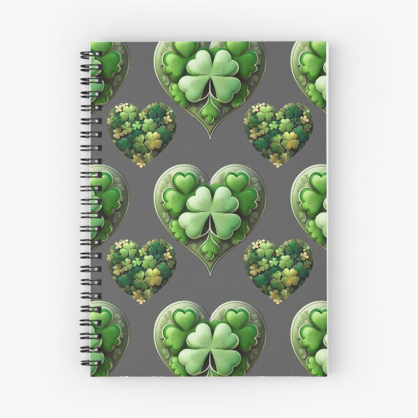 Item preview, Shamrock Serenity: A harmonious pattern featuring shamrocks of various sizes and shades of green, arranged in hearts to give a pleasing and balanced design. designed and sold by Grang Art Artistic Designs.