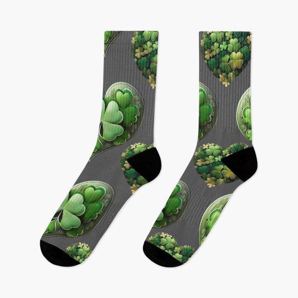 Item preview, Shamrock Serenity: A harmonious pattern featuring shamrocks of various sizes and shades of green, arranged in hearts to give a pleasing and balanced design. designed and sold by Grang Art Artistic Designs.