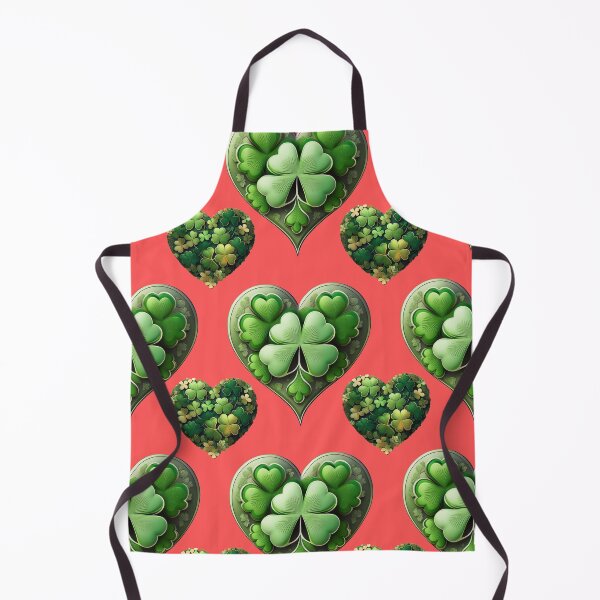 Item preview, Shamrock Spirit: A harmonious pattern featuring shamrocks of various sizes and shades of green, arranged in hearts to give a pleasing and balanced design. designed and sold by Grang Art Artistic Designs.