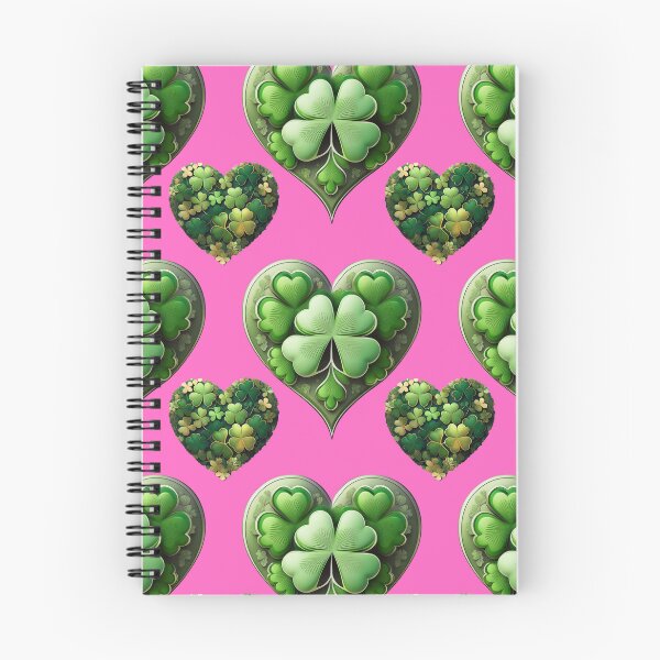 Item preview, Shamrock Sparkle: A harmonious pattern featuring shamrocks of various sizes and shades of green, arranged in hearts to give a pleasing and balanced design. designed and sold by Grang Art Artistic Designs.
