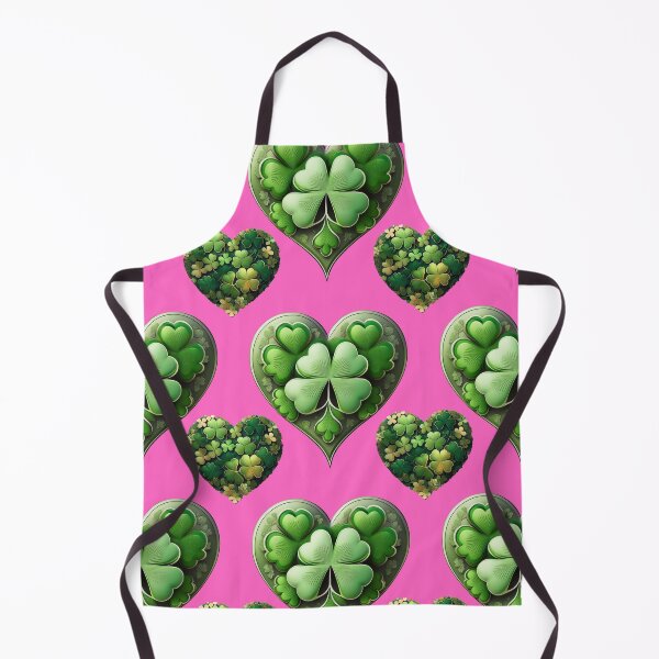 Item preview, Shamrock Sparkle: A harmonious pattern featuring shamrocks of various sizes and shades of green, arranged in hearts to give a pleasing and balanced design. designed and sold by Grang Art Artistic Designs.