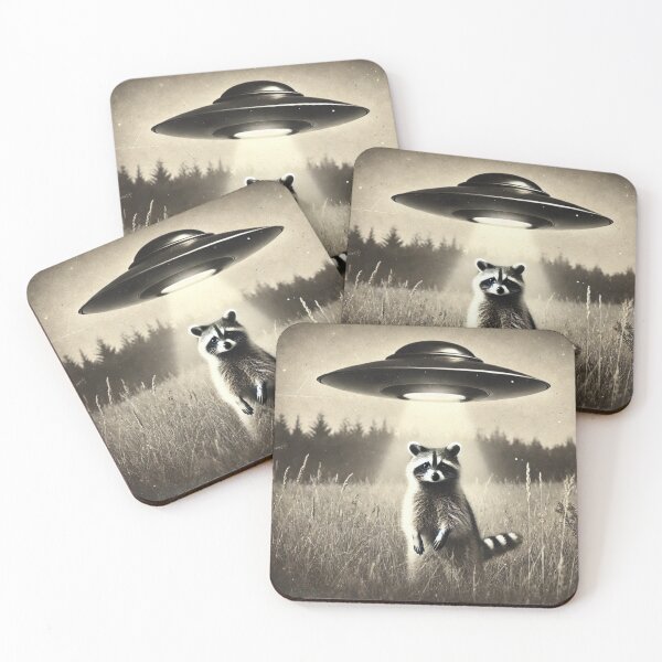 Item preview, Raccoon UFO  designed and sold by riadesignstore.