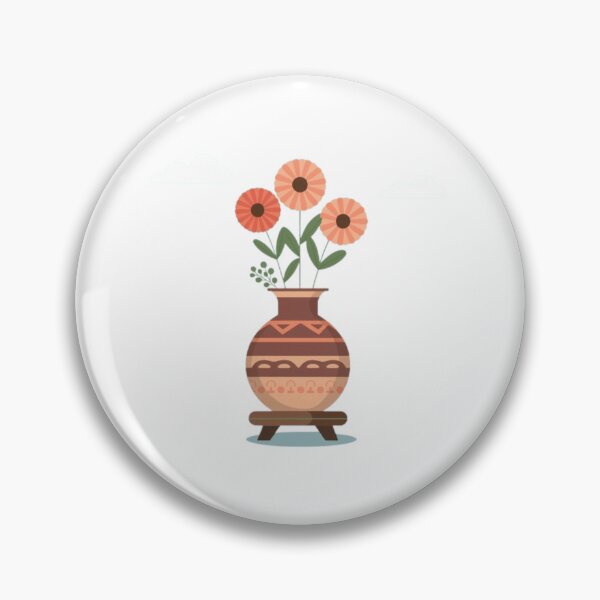 Item preview, Flowers In Ceramic Vase designed and sold by ArtQueen777.