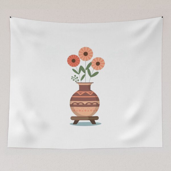 Item preview, Flowers In Ceramic Vase designed and sold by ArtQueen777.