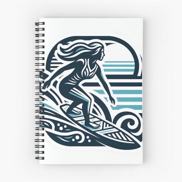 Item preview, surfing wave in ocean enjoying holidays designed and sold by vectorillus.