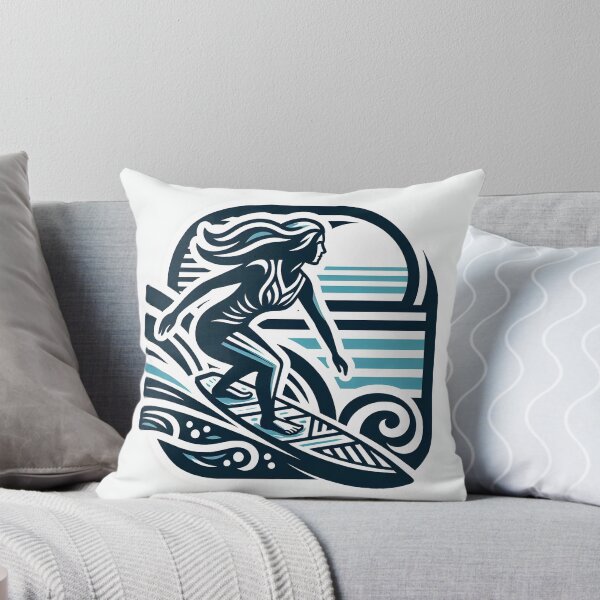 Item preview, surfing wave in ocean enjoying holidays designed and sold by vectorillus.