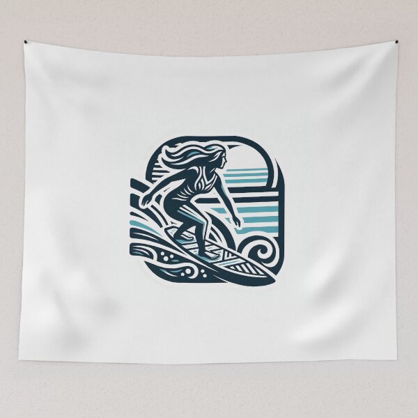 Item preview, surfing wave in ocean enjoying holidays designed and sold by vectorillus.