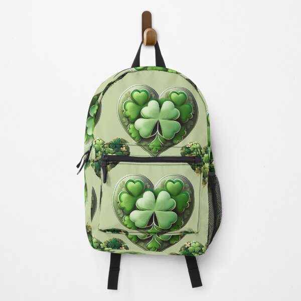 Item preview, Shamrock Silhouette: A harmonious pattern featuring shamrocks of various sizes and shades of green, arranged in hearts to give a pleasing and balanced design. designed and sold by Grang Art Artistic Designs.