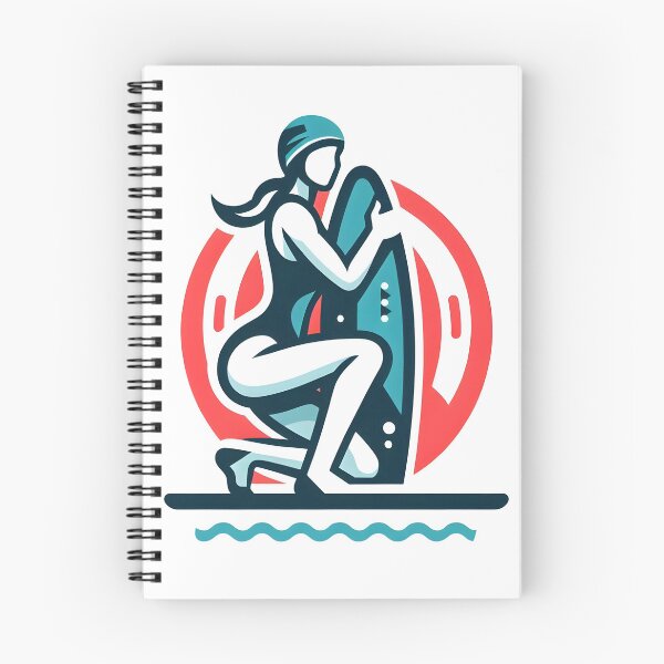 Item preview, surfing wave in ocean enjoying holidays designed and sold by vectorillus.