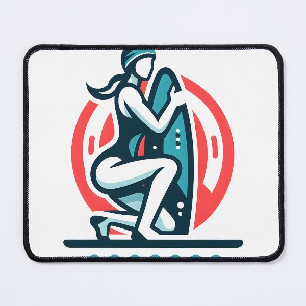 Item preview, surfing wave in ocean enjoying holidays designed and sold by vectorillus.