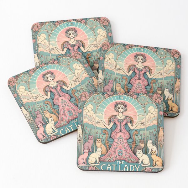 Item preview, Cat Lady Tarot  designed and sold by riadesignstore.