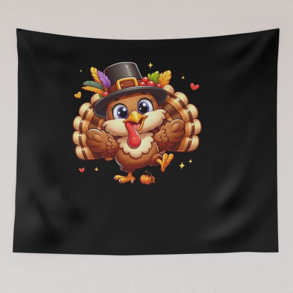 Item preview, Cute Cartoon Thanksgiving Turkey designed and sold by GlunmanStore.