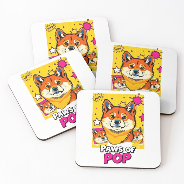 Item preview, Colorful Shiba Style Retro Pop Design designed and sold by Cute-Cuddles.
