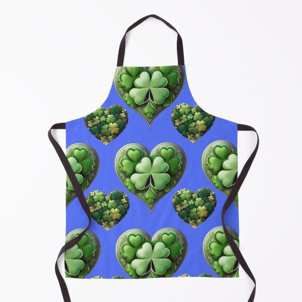 Item preview, Shamrock Dazzle: A harmonious pattern featuring shamrocks of various sizes and shades of green, arranged in hearts to give a pleasing and balanced design. designed and sold by Grang Art Artistic Designs.