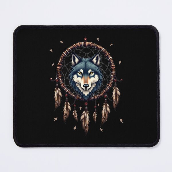 Item preview, wolf dreamcatcher designed and sold by jkrphoto.