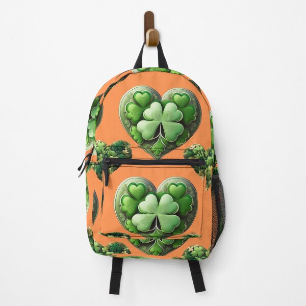 Item preview, Irish Lucky Charm: A harmonious pattern featuring shamrocks of various sizes and shades of green, arranged in hearts to give a pleasing and balanced design. designed and sold by Grang Art Artistic Designs.